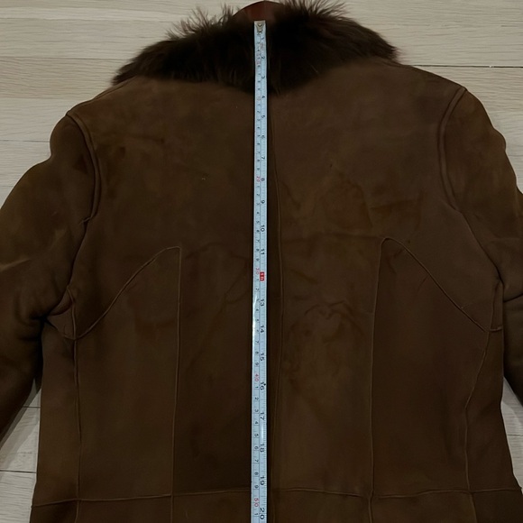 🤎 Luxury Italian Fur Shearling Coat in Chocolate Brown 🤎 - Picture 12 of 17